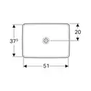 Geberit VariForm Раковина встраиваемая 55x40 см, белая (500.739.01.2)