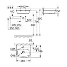 Мини-раковина Grohe Euro Ceramic 45 х 39,6 см (39324000) фото 2 Aquada.com.ua