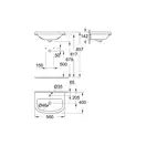 Умивальник накладний Grohe Bau Ceramic 55, білий (39422000)