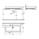 Раковина накладная на столешницу Grohe Cube Ceramic 80 х 49 см (3947600H) фото 2 Aquada.com.ua