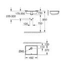 GROHE Раковина CUBE CERAMIC (3948000H) (3948000H) фото 12 Aquada.com.ua
