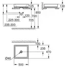 Раковина-чаша 50 Grohe Cube Ceramic (3948100H)