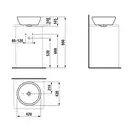 Раковина накладная на столешницу Ø 42 см Laufen Pro (H8129620001091) фото 5 Aquada.com.ua