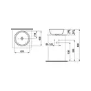 Laufen Pro Раковина накладна Ø 42 см, біла (H8129620001091)