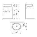 Laufen Pro Раковина накладная на столешницу, белая (H8129640001091)