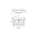 Умывальник Ravak Chrome 700 белый со скрытым переливом (XJG01270000) фото 3 Aquada.com.ua