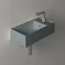 Маленькая (мини) раковина Simas Agile 50 х 27 см, Cemento Matt (AG50CEMENTO) фото 2 Aquada.com.ua