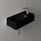 Маленькая (мини) раковина Simas Agile 50 х 27 см, Nero Matt (AG50NERO) фото 2 Aquada.com.ua