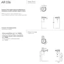 Pаковина угловая Simas Arcade 34х34 см (AR036) фото 3 Aquada.com.ua