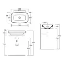 Раковина накладная на столешницу Simas Baden Baden 60 х 38 см, чёрный матовый (BB11) фото 2 Aquada.com.ua