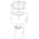 Раковина подвесная Simas Baden Baden 80 х 45 см, чёрный матовый (BB12) фото 2 Aquada.com.ua
