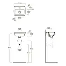 Мини-раковина Simas Evolution 310 х 270 мм (EVO13) фото 4 Aquada.com.ua