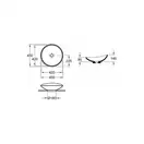 Раковина накладная на столешницу Villeroy & Boch My Nature d=45 см (411045R1) фото 3 Aquada.com.ua