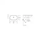Раковина под столешницу Villeroy & Boch O.novo 53x32 см (41625001) фото 3 Aquada.com.ua