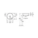 Раковина накладная на столешницу Villeroy & Boch Artis Ø 43 см, white alpin ceramic plus (417943R1) фото 4 Aquada.com.ua