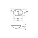 Раковина встраиваемая под столешницу Villeroy & Boch Evana 455 х 305 мм (61474601) фото 2 Aquada.com.ua