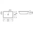 VILLEROY & BOCH Умывальник под столешницу Villeroy&Boch Loop&Friends, цвет ярко-белый (616320R1) фото 3 Aquada.com.ua