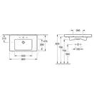 Раковина для мебели Villeroy & Boch Subway 2.0 800 x 470 мм (71758001) фото 6 Aquada.com.ua