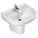 VOLLE VIRGO умывальник 60*50,5*50,5см с полупьедесталом (13-23-600) фото 1 Aquada.com.ua