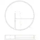 VOLLE Тарелка для косметики 280*45мм каменная Solid surface (18-40-137) фото 2 Aquada.com.ua