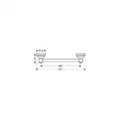 Поручень для ванной Hansgrohe Axor CARLTON 414300001 фото 2 Aquada.com.ua