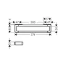 Поручень 300 мм Axor Universal Accessories, полированное золото (42830990) фото 2 Aquada.com.ua