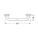 GROHE Поручень для ванны Essentials (40795001) фото 2 Aquada.com.ua