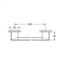 Поручень для ванни/тримач для рушника Grohe Selection Cube (40807000)