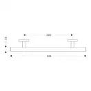 Поручень 466 мм Hansgrohe Logis (цвет - шлиф. никель) (40513820) фото 2 Aquada.com.ua