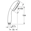 Ручний душ, 2 режими струменя Grohe New Tempesta Classic (26161001)