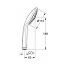 GROHE Ручная лейка 6.8л Euphoria 110 Massage (26513000)