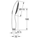 GROHE Ручной душ  POWER & SOUL (27671LS0) фото 3 Aquada.com.ua