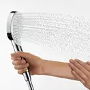 Лейка для душа Hansgrohe Crometta Vario EcoSmart 9 л/мин (цвет - хром/белый), 2 типа струи (26332400)