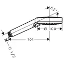 Ручний душ Hansgrohe Crometta Vario Green EcoSmart 6л / хв, білий / хром (26336400)