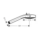 Ручний душ Hansgrohe Croma Select S 110 Vario, білий / хром (26802400)