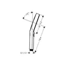 Лейка для душа Hansgrohe Rainfinity (цвет - матовый чёрный хром), 3 вида струи (26864340) фото 3 Aquada.com.ua