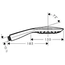 Лейка для душа Hansgrohe PuraVida (цвет - хром/белый), 3 вида струи (28557400) фото 4 Aquada.com.ua