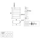 Полотенцесушитель 50 х 120 см Devit Vintage (цвет - хром) (R1250122) фото 2 Aquada.com.ua