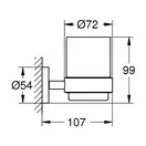 GROHE Держатель для мыльницы/стакана Essentials (40369001) фото 6 Aquada.com.ua