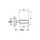 Стакан для зубних щіток Grohe Essentials New (40447001)