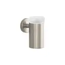 Стакан для зубных щёток с держателем Hansgrohe Logis (цвет - шлиф. никель/стекло матовое) (40518820) фото 1 Aquada.com.ua