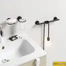 Стакан для зубных щёток Sonia Tecnoproject Black, чёрный матовый (166237) фото 2 Aquada.com.ua
