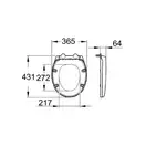 GROHE Сиденье для унитаза BAU CERAMIC (39435000) фото 2 Aquada.com.ua
