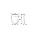 Кришка підлогового унітазу Grohe BAU Ceramic, білий (39493000)