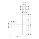 Сифон для раковины Hansgrohe Flowstar (цвет - хром) (52100000) фото 2 Aquada.com.ua