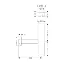 Сифон для умивальника Hansgrohe Flowstar, хром (52100000)