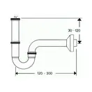 Сифон трубчатый для раковины Hansgrohe Flowstar (цвет - хром) (53010000) фото 2 Aquada.com.ua