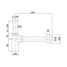 Сифон для раковины Paffoni Light (цвет - чёрный матовый) (ZACC240NO) фото 2 Aquada.com.ua
