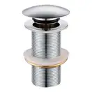 VOLLE Донный клапан click-clack хромированный, латунь, 1 1/4" (90-00-043) фото 1 Aquada.com.ua