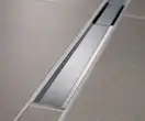 Корпус дренажных каналов Geberit CleanLine 154.152.00.1 (высота от 65мм) + Дренажный канал обрезной 30-130 см Geberit CleanLine20, нержавеющая сталь (154.152.00.1+154.451.KS.1) фото 4 Aquada.com.ua